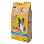PUFFINS-Сухой корм «Курица по домашнему» для собак всех пород